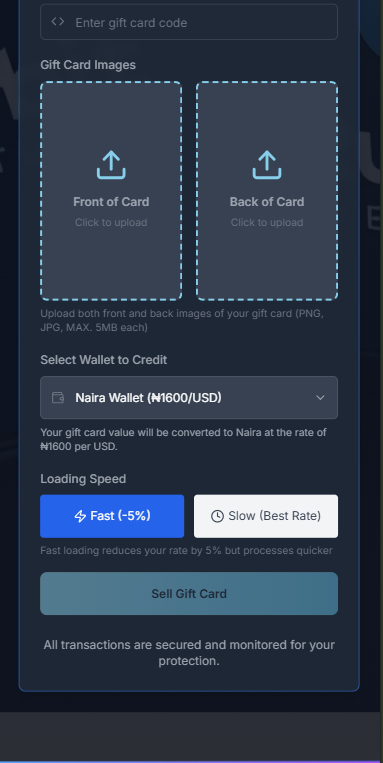 Rumbit Trading App Upload Card Details Screen